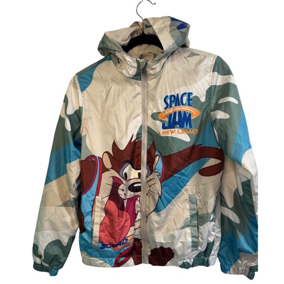 Space Jam A New Legacy Members Only Kids Windbreaker Jacket With Bugs Bunny & Ta - Picture 1 of 7